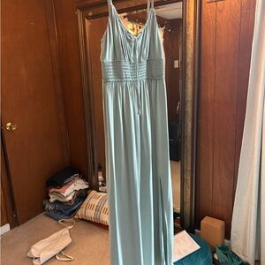 Lucky Brand Green Spaghetti Strap Sleeveless Maxi Gown